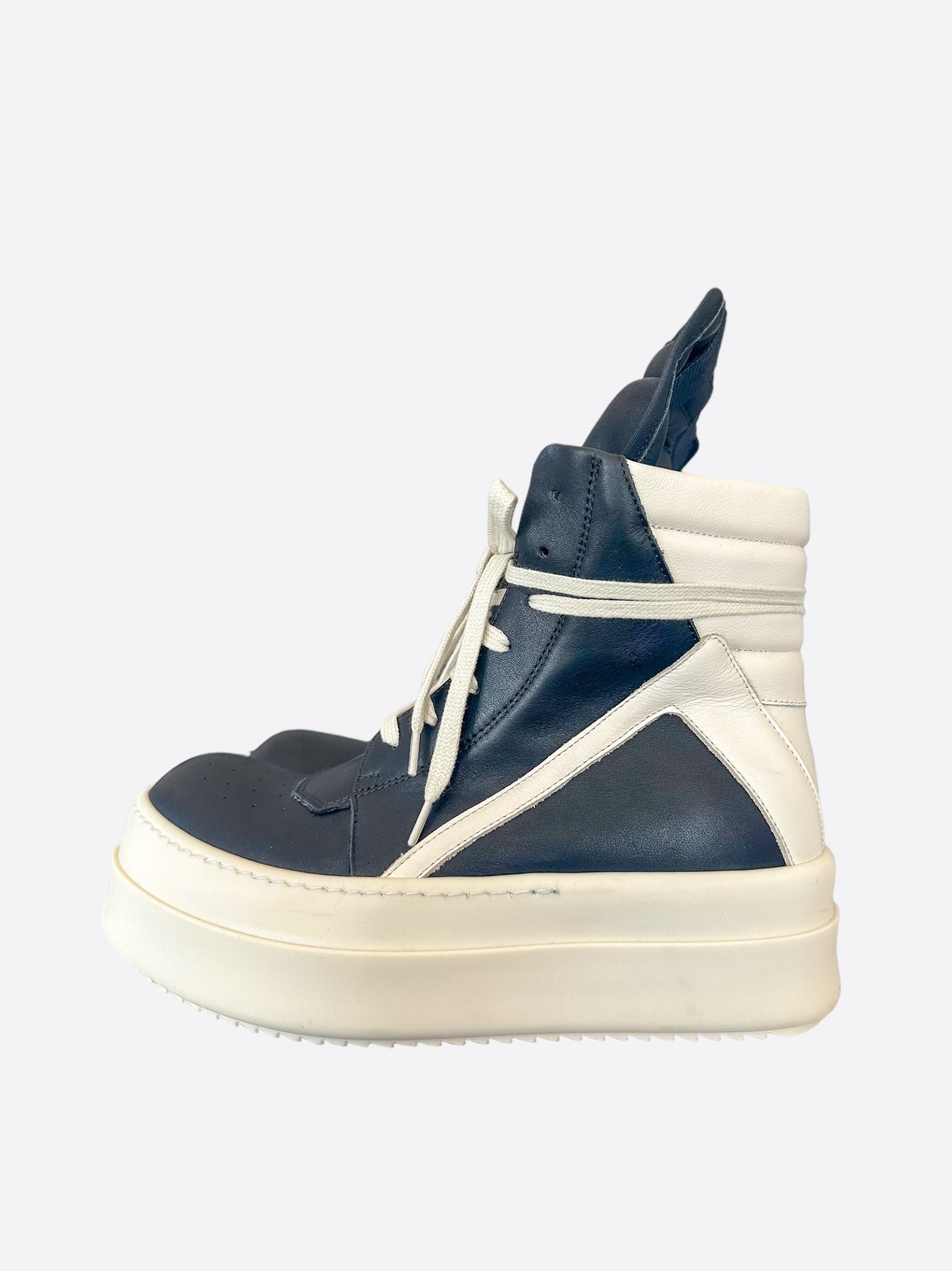 Rick Owens Black & White Mega Bumper Geobaskets