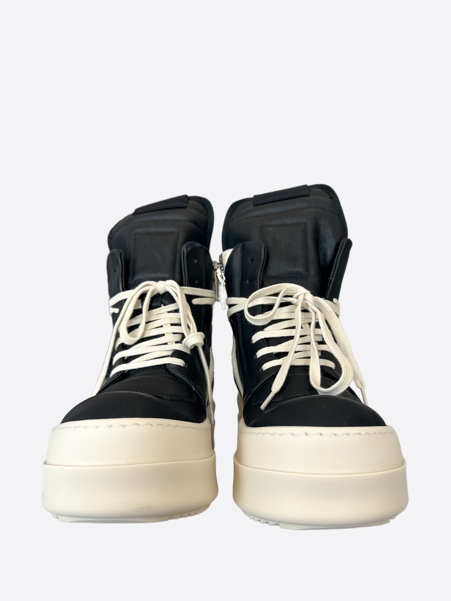 Rick Owens Black & White Mega Bumper Women's Geobaskets