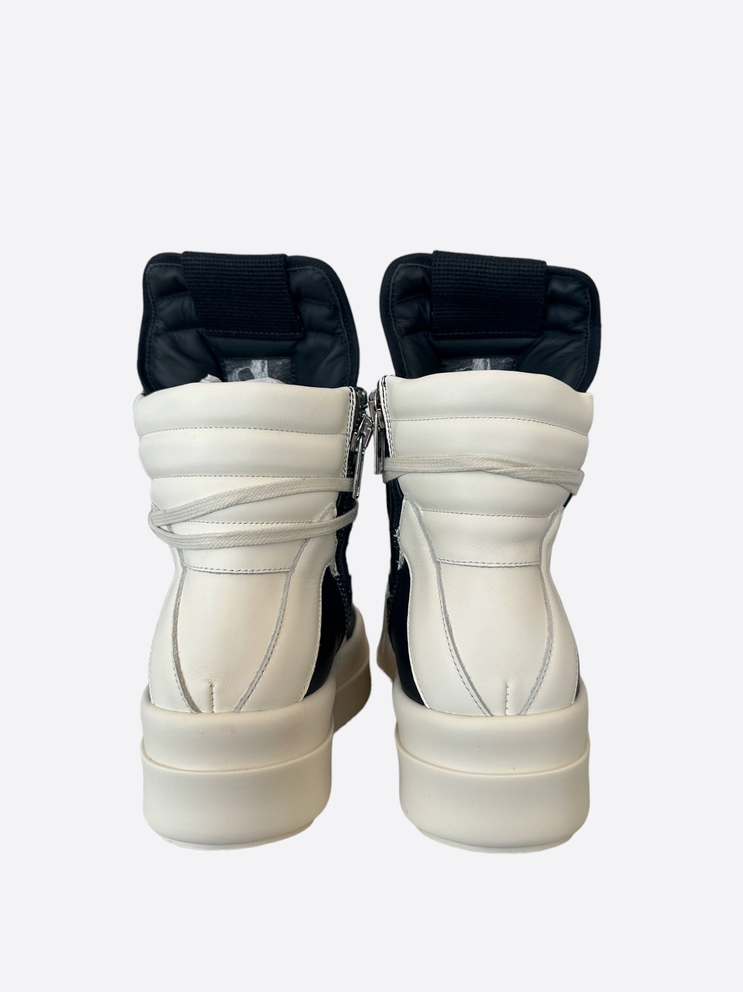 Rick Owens Black & White Mega Bumper Women's Geobaskets