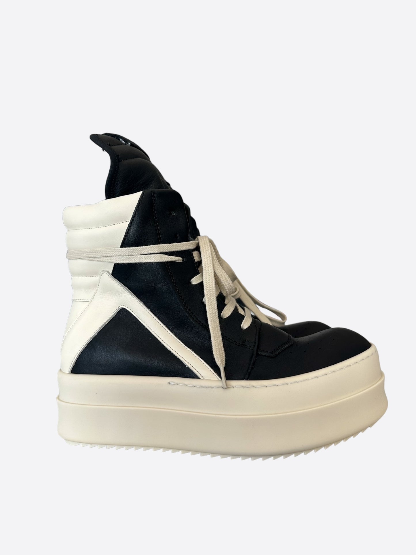 Rick Owens Black & White Mega Bumper Women's Geobaskets