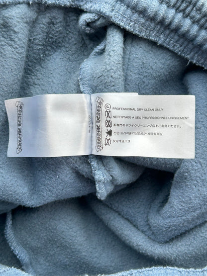 Chrome Hearts Drake Blue & Yellow Certified Chrome Cross Patch Sweatpants