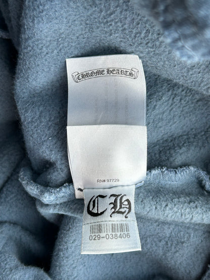 Chrome Hearts Drake Blue & Yellow Certified Chrome Cross Patch Sweatpants