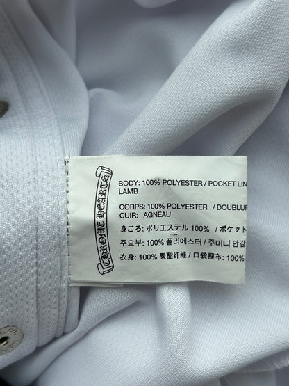 Chrome Hearts White & Black Snap Button Tearaway Track Pants