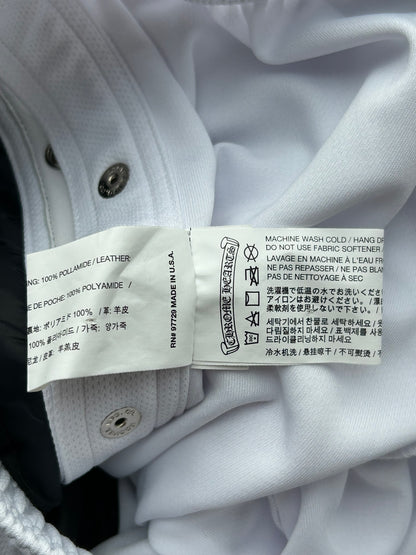Chrome Hearts White & Black Snap Button Tearaway Track Pants