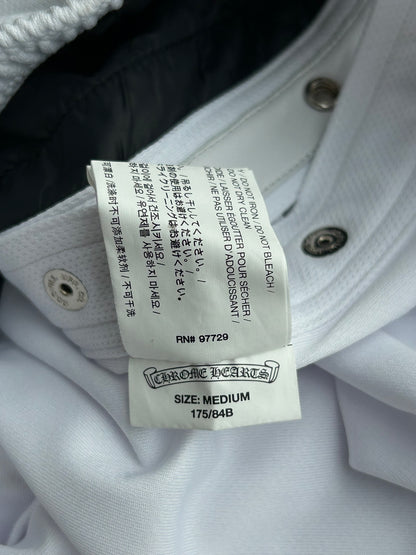 Chrome Hearts White & Black Snap Button Tearaway Track Pants