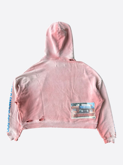Paly Pink & Multicolor Oki Dog Graphic Hoodie