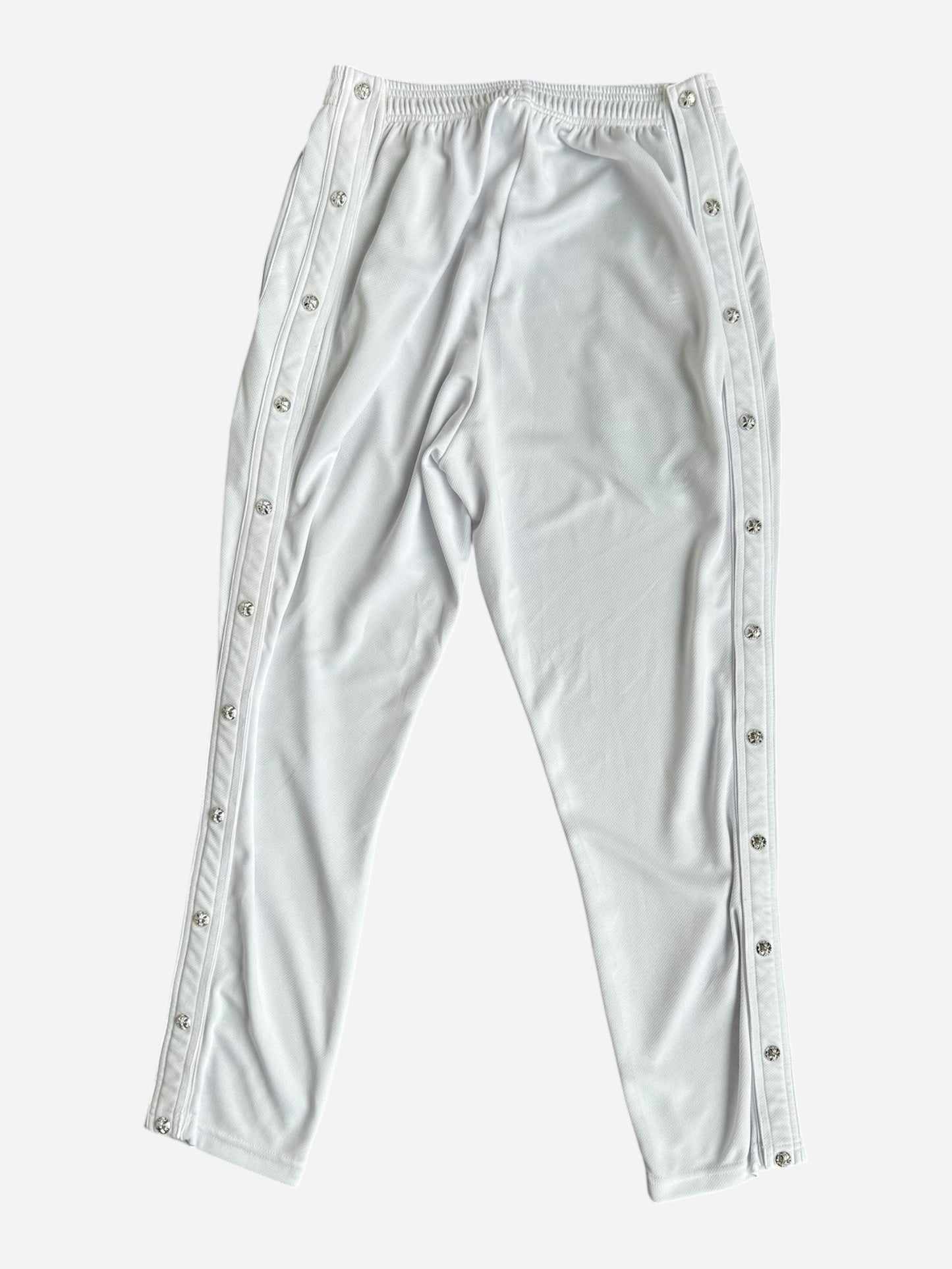 Chrome Hearts White & Black Snap Button Tearaway Track Pants