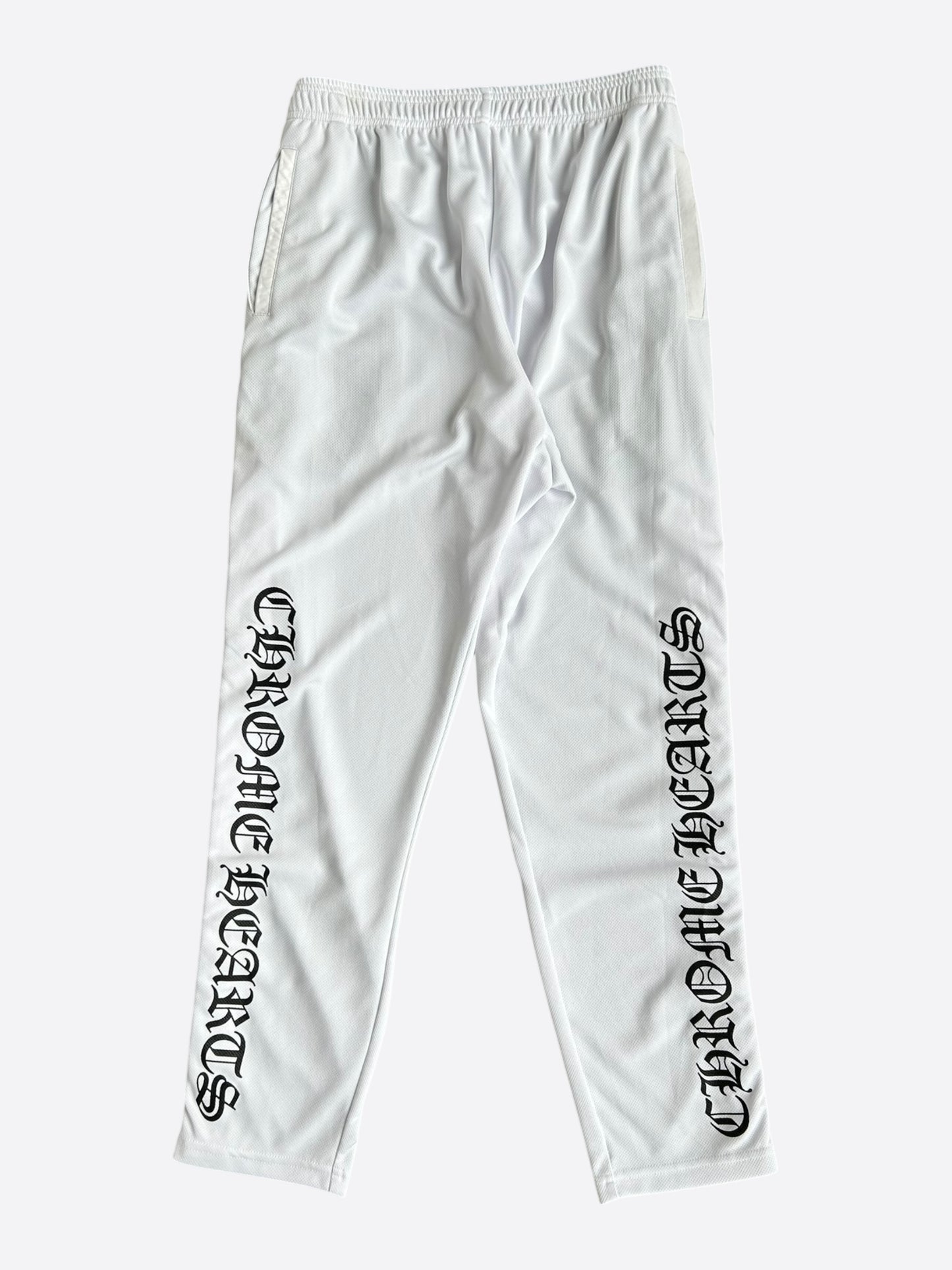 Chrome Hearts White & Black Snap Button Tearaway Track Pants