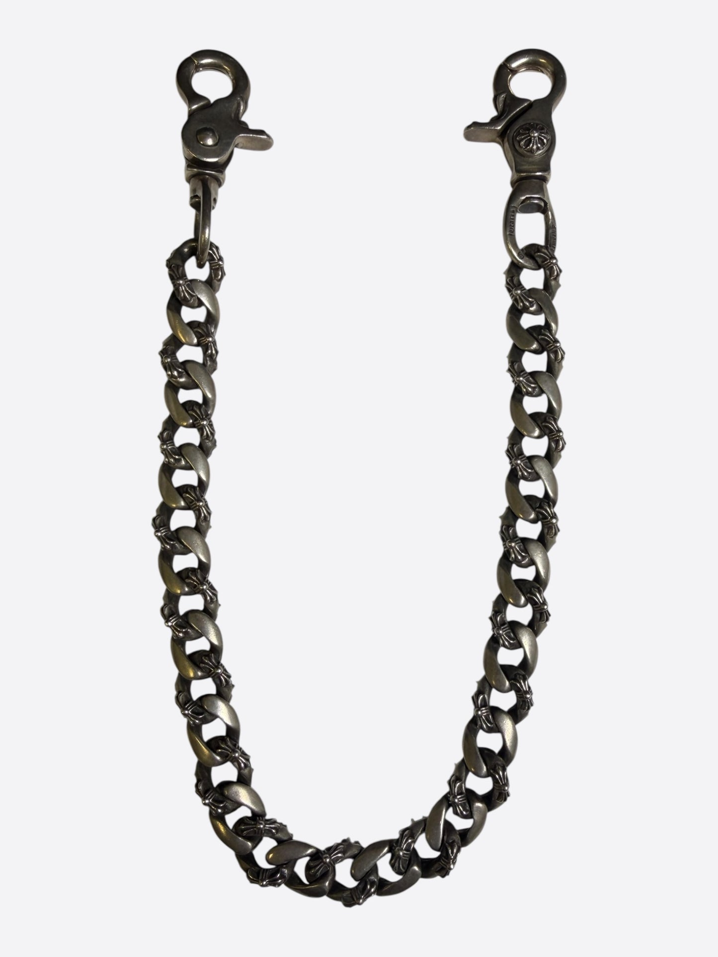 Chrome Hearts Silver Fancy Cuban Wallet Chain