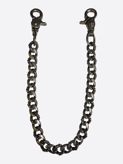 Chrome Hearts Silver Fancy Cuban Wallet Chain