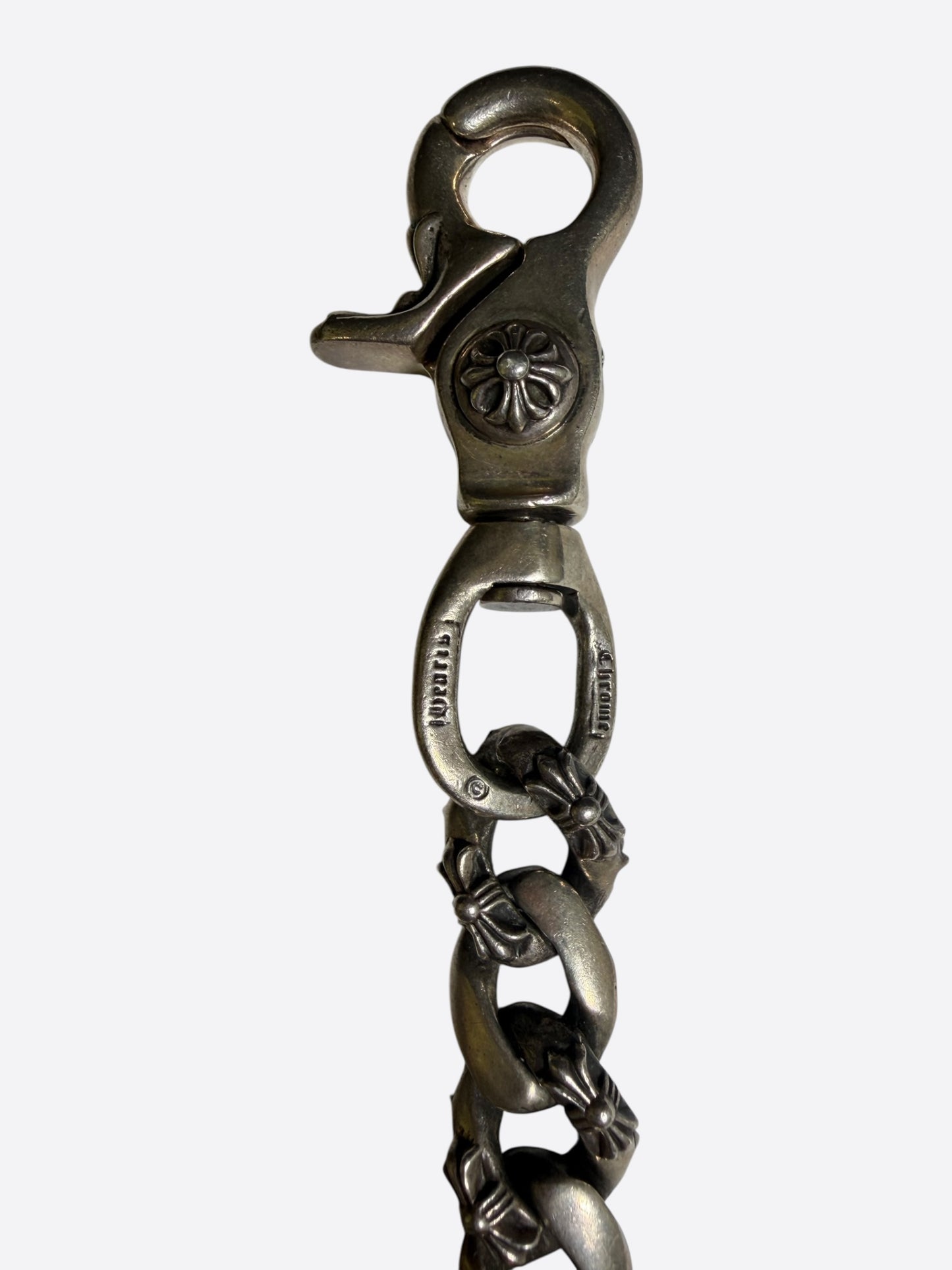 Chrome Hearts Silver Fancy Cuban Wallet Chain