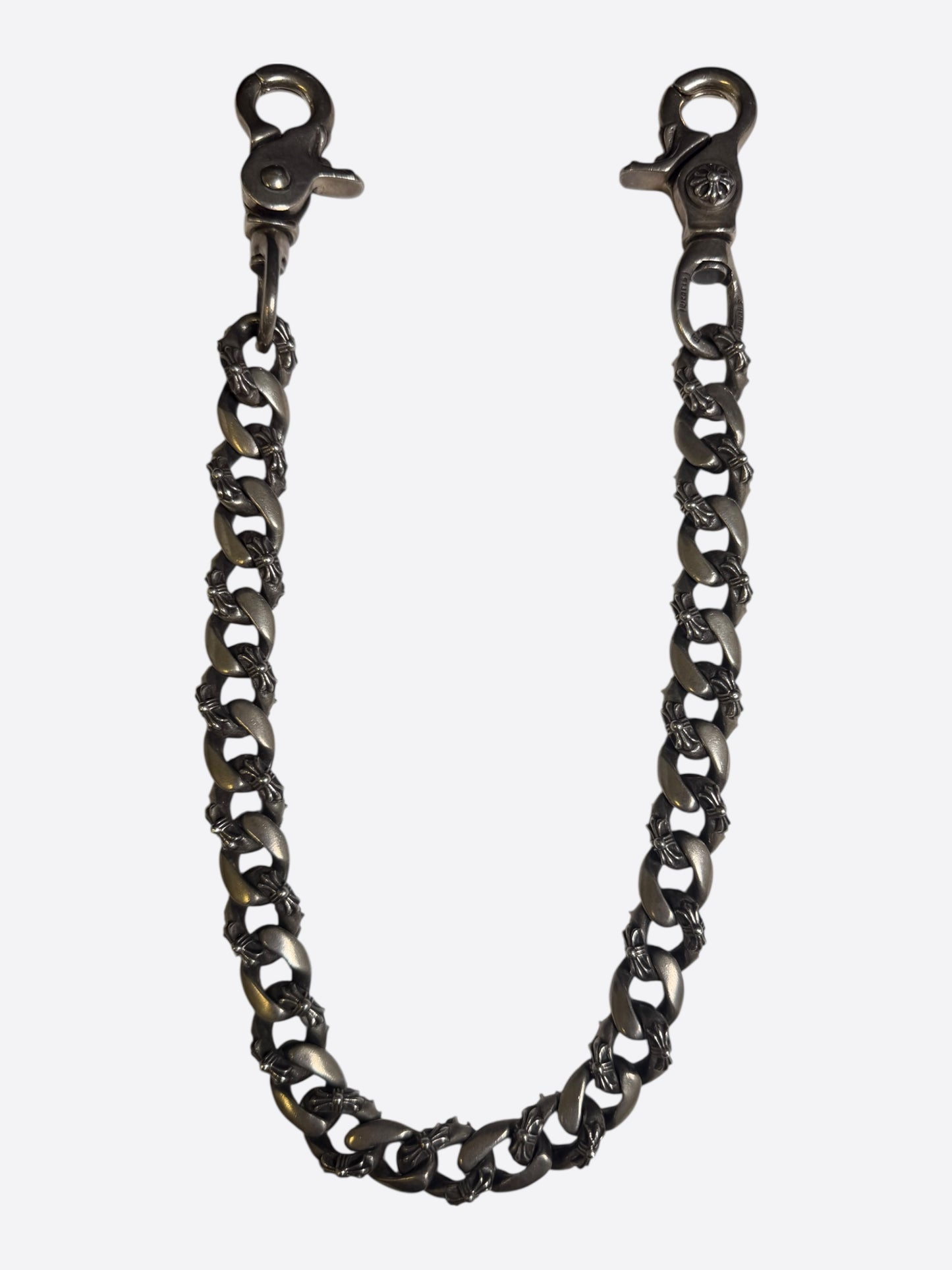 Chrome Hearts Silver Fancy Cuban Wallet Chain