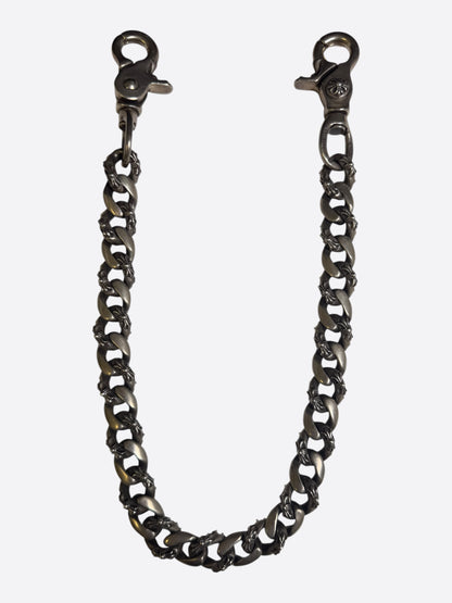 Chrome Hearts Silver Fancy Cuban Wallet Chain