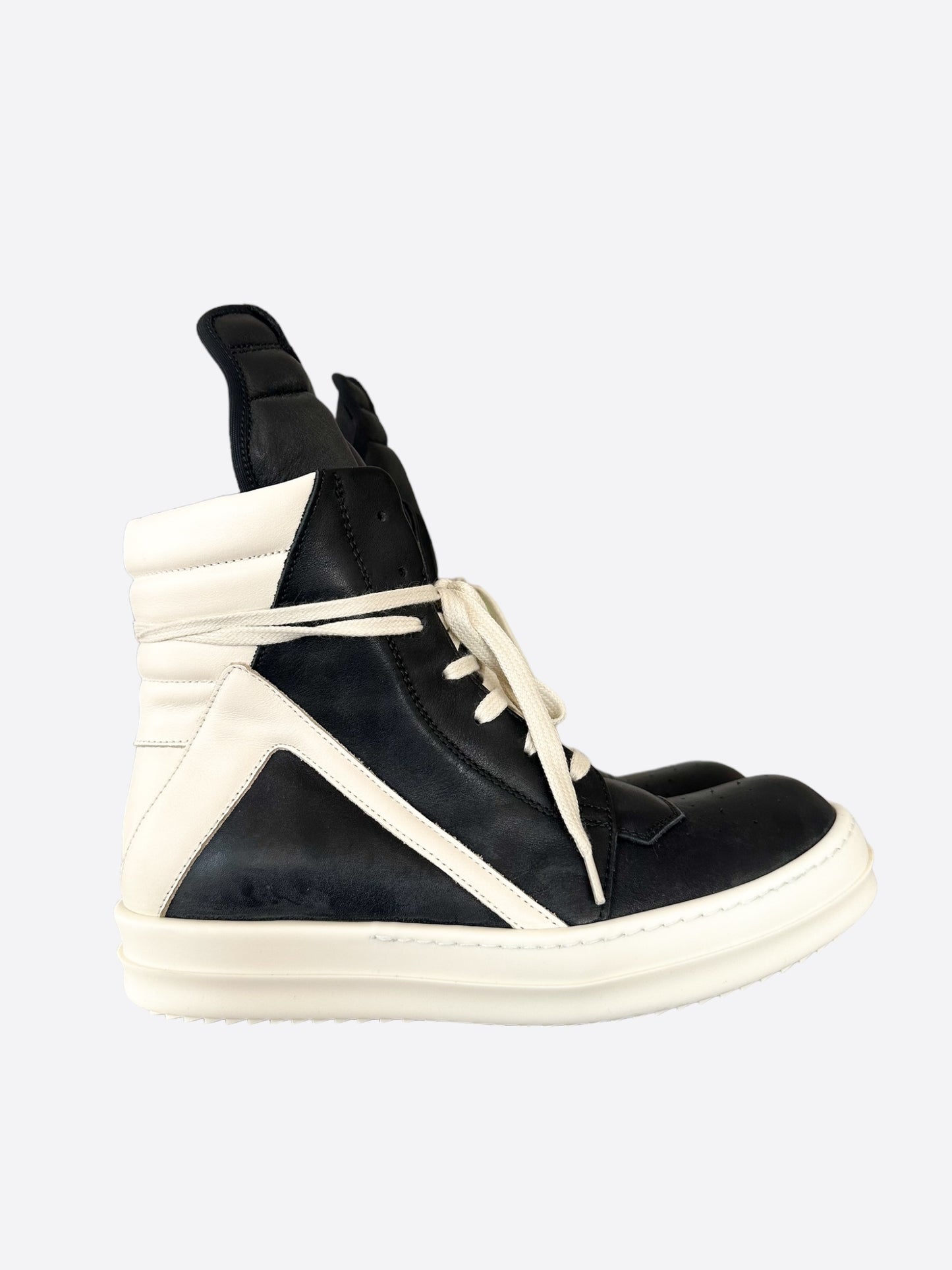 Rick Owens Black & White Women's Geobaskets