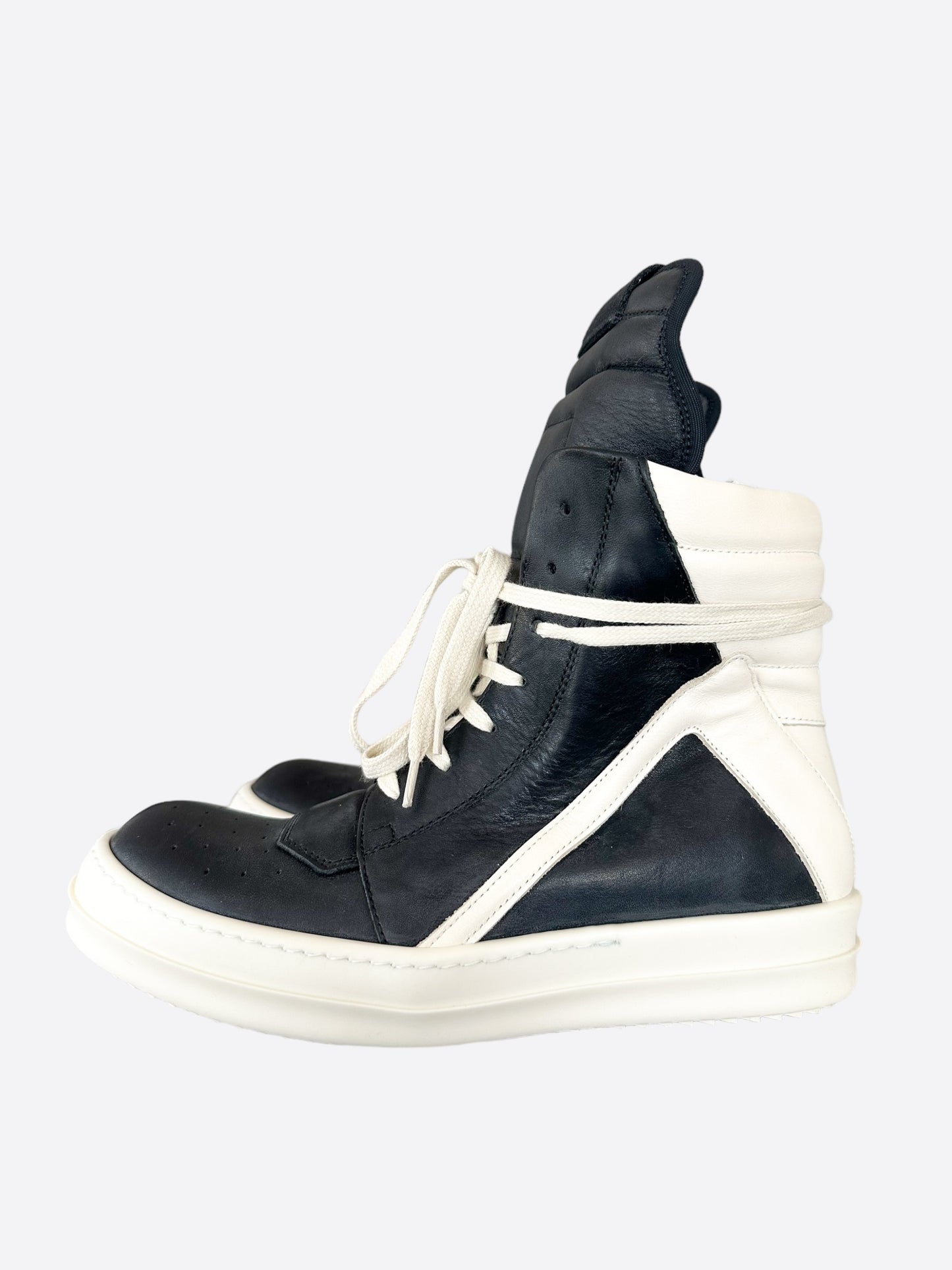 Rick Owens Black & White Women's Geobaskets