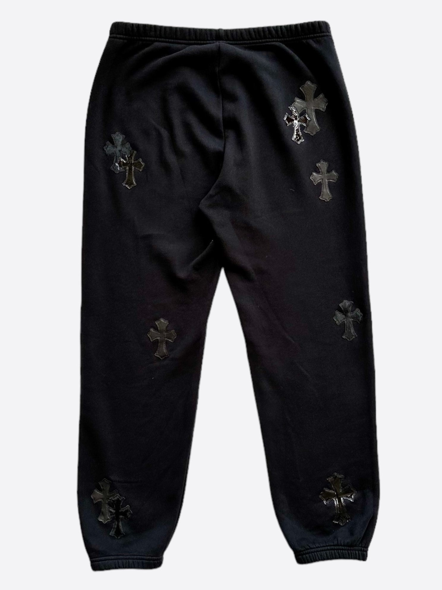 Chrome Hearts Black Cross Patch Sweatpants – Savonches