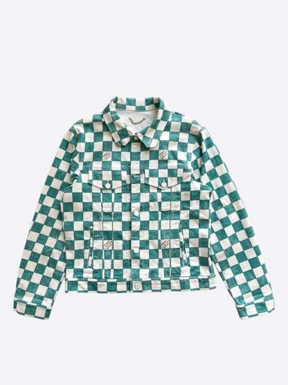 Louis Vuitton Turquoise Damier Denim Jacket