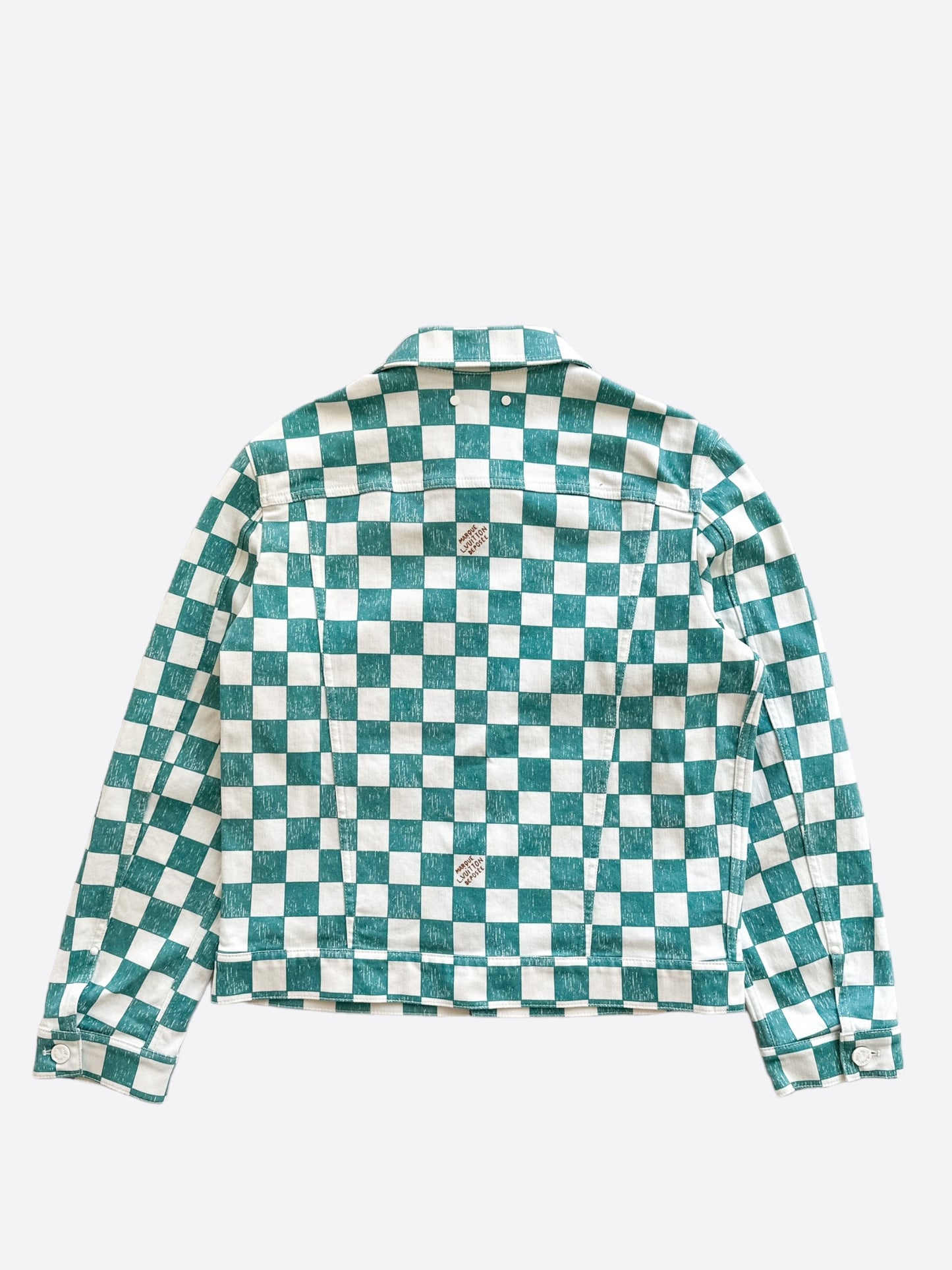 Louis Vuitton Turquoise Damier Denim Jacket