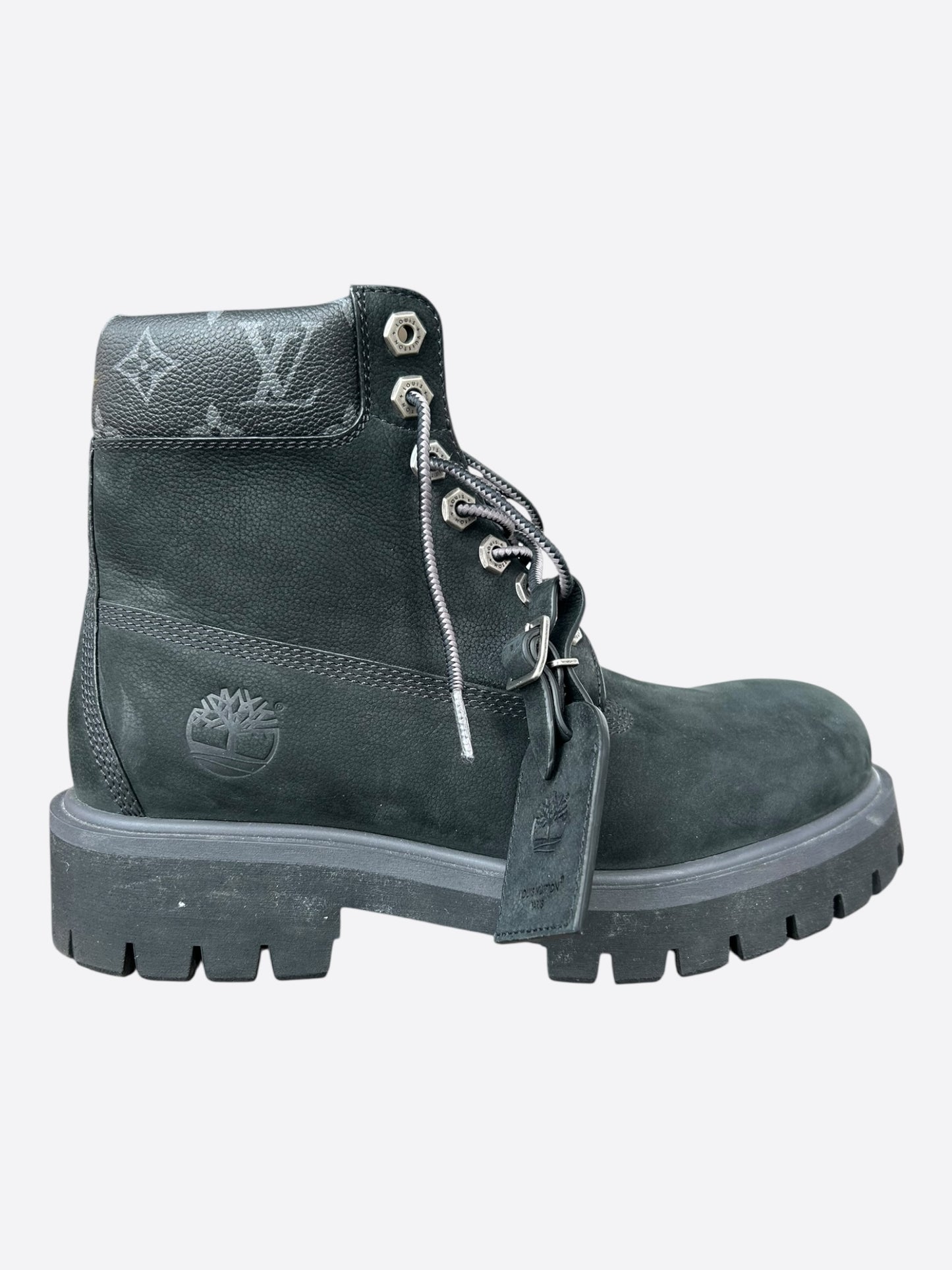 Louis Vuitton Timberland Black Monogram Boots