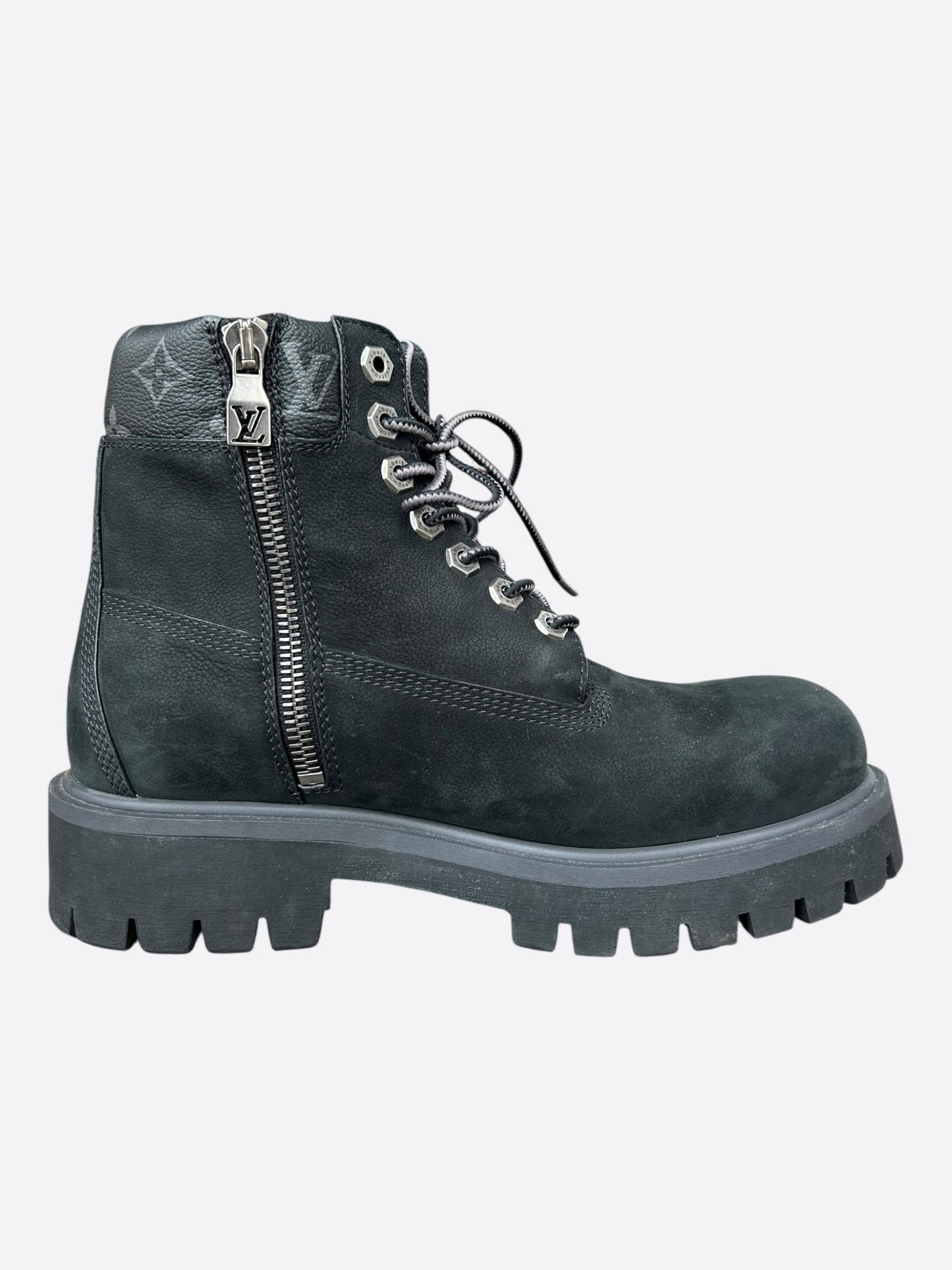 Louis Vuitton Timberland Black Monogram Boots