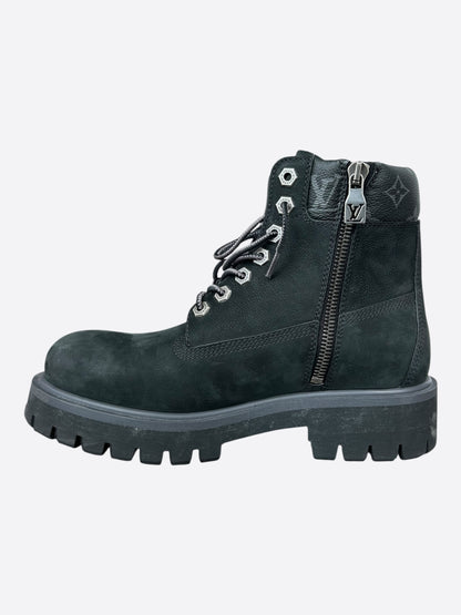 Louis Vuitton Timberland Black Monogram Boots
