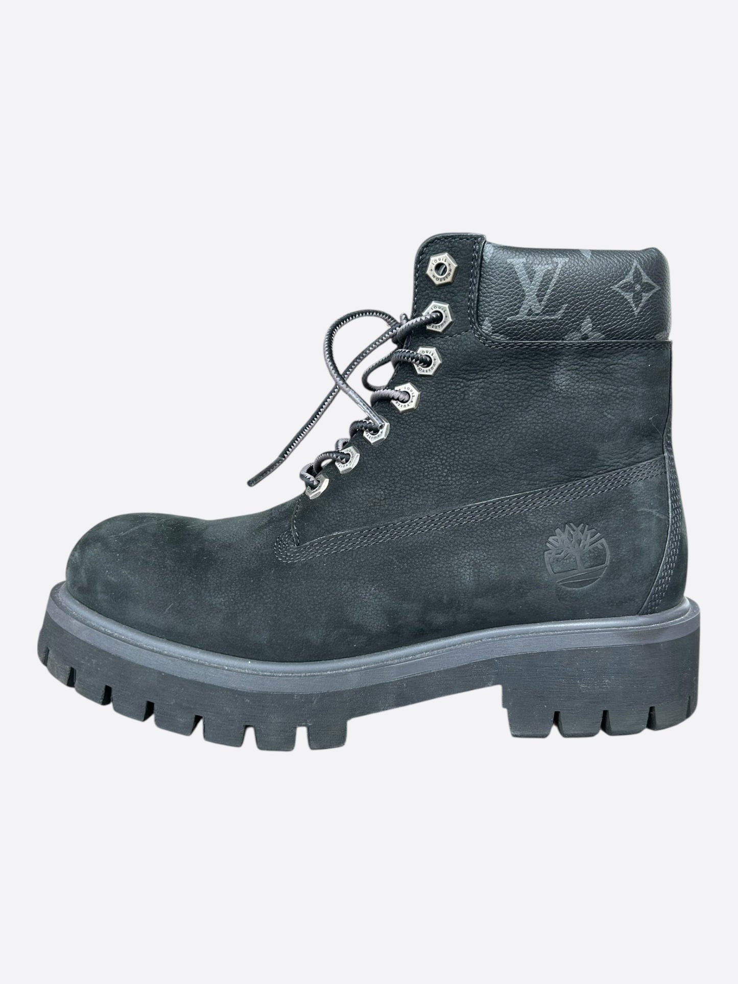 Louis Vuitton Timberland Black Monogram Boots
