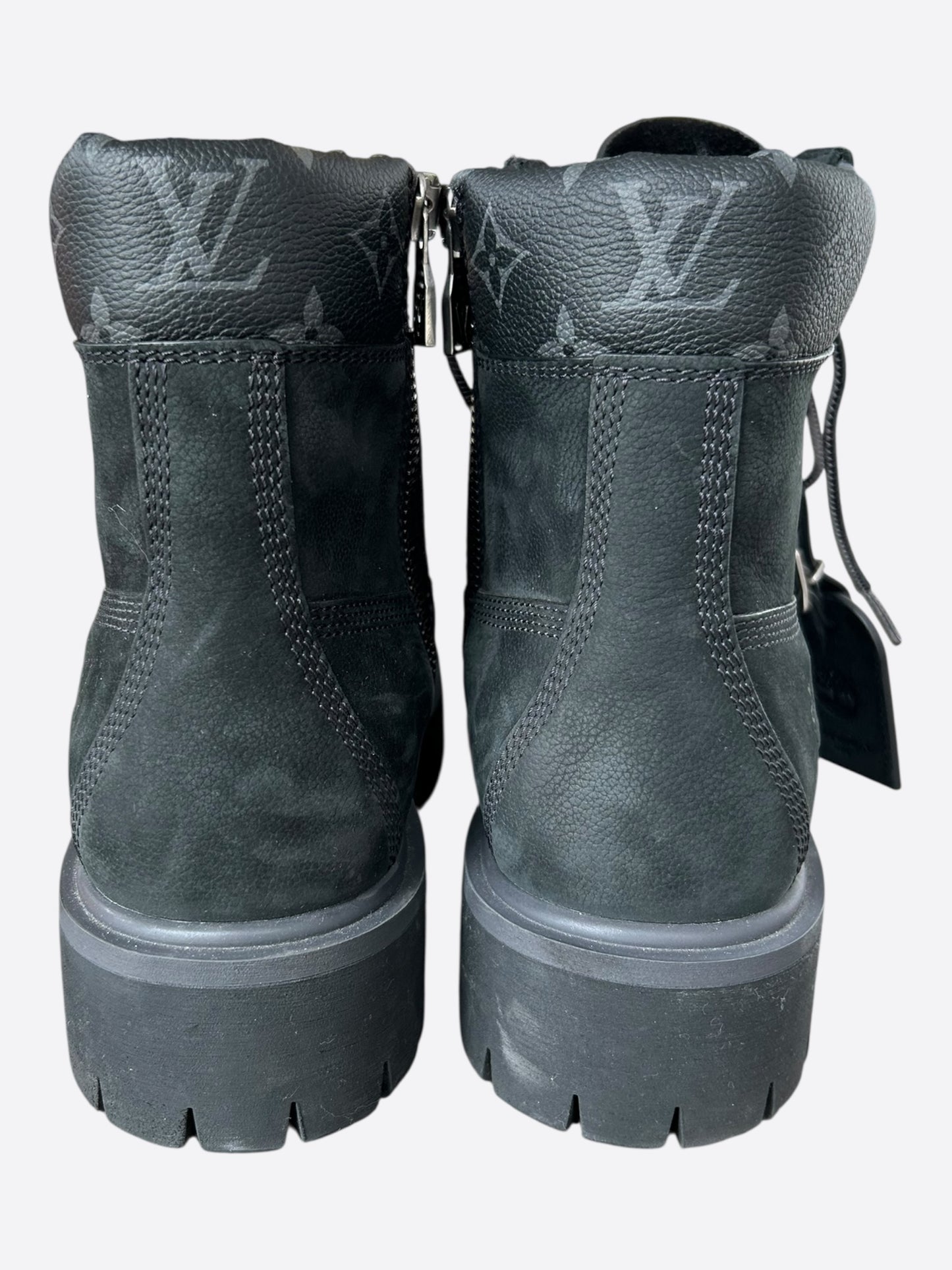 Louis Vuitton Timberland Black Monogram Boots