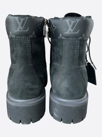 Louis Vuitton Timberland Black Monogram Boots