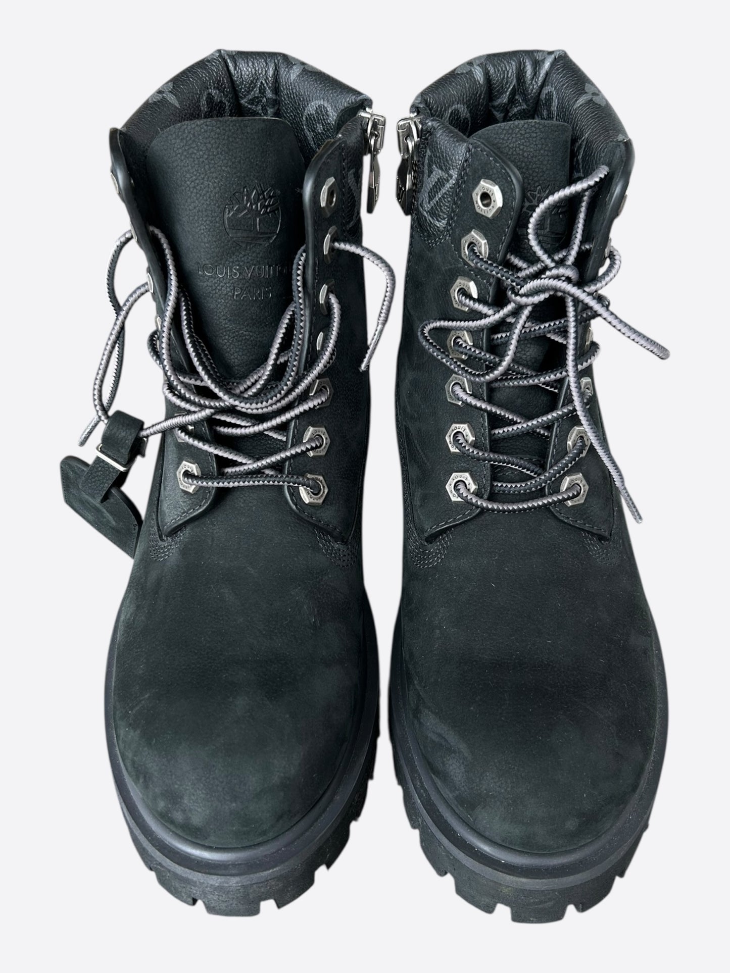 Louis Vuitton Timberland Black Monogram Boots