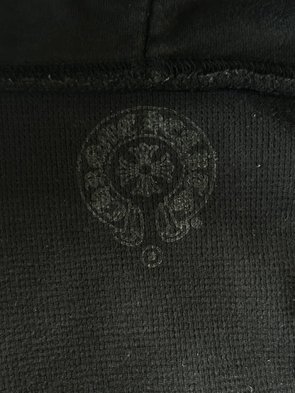 Chrome Hearts Black & Blue Script Logo Zip Up Thermal Hoodie