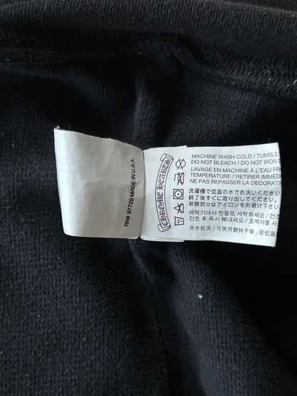 Chrome Hearts Black & Blue Script Logo Zip Up Thermal Hoodie