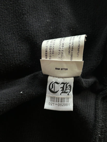 Chrome Hearts Black & Blue Script Logo Zip Up Thermal Hoodie
