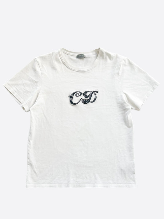 Dior Kenny Scharf White & Black Logo T-Shirt