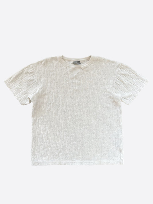 Dior White Oblique Towel T-Shirt