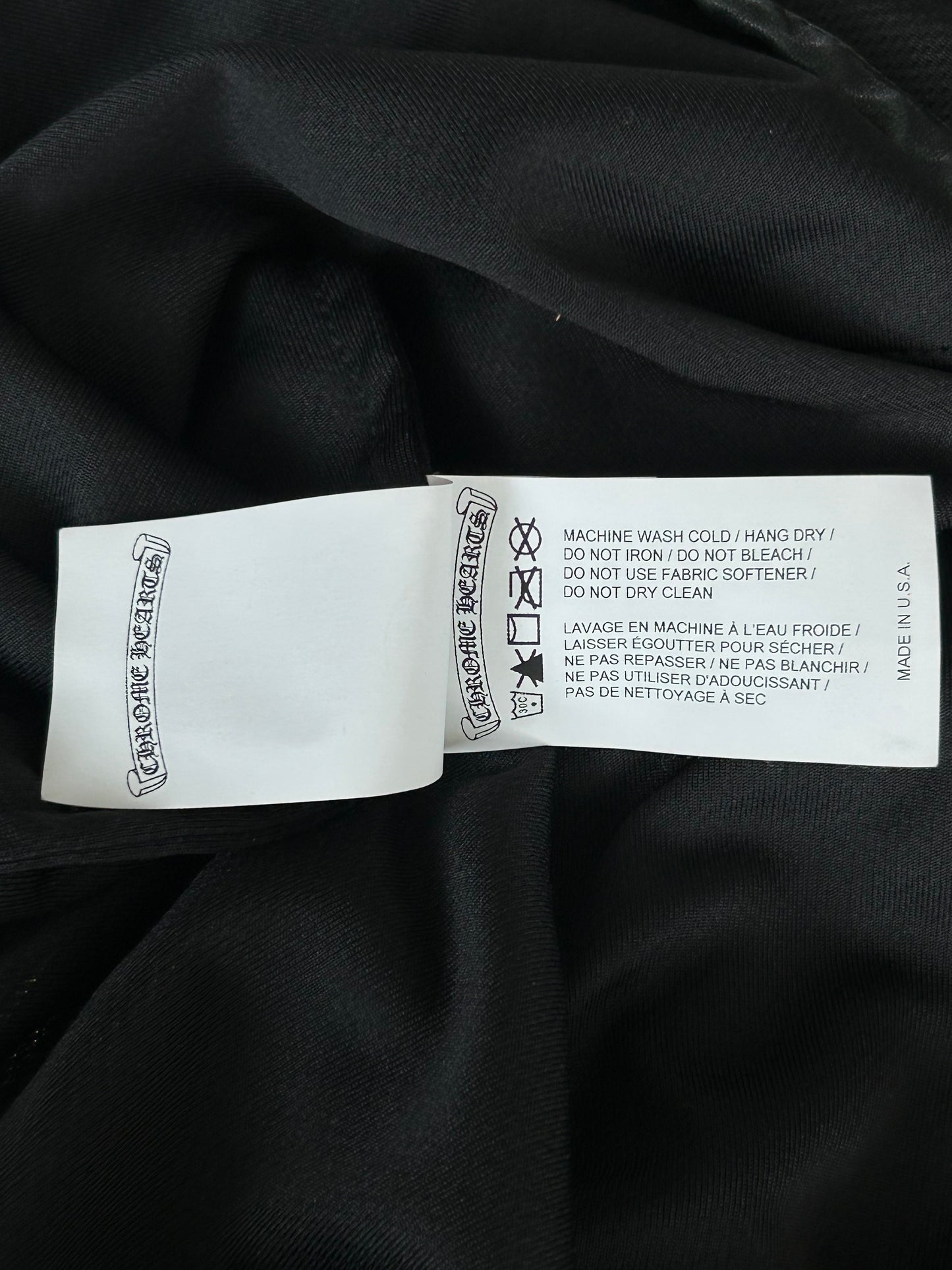 Chrome Hearts Black & Red Horseshoe Logo Snap Button Track Hoodie