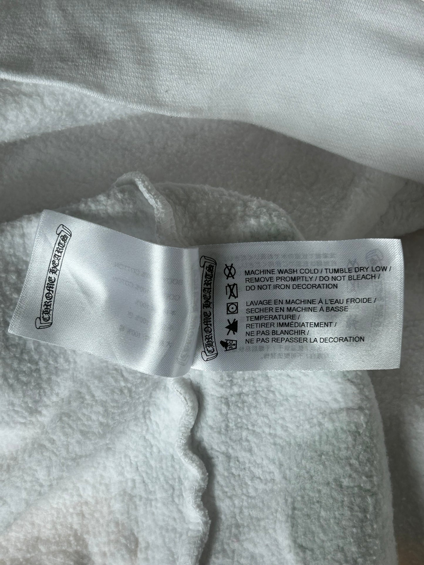 Chrome Hearts White & Multicolor Stencil Hoodie