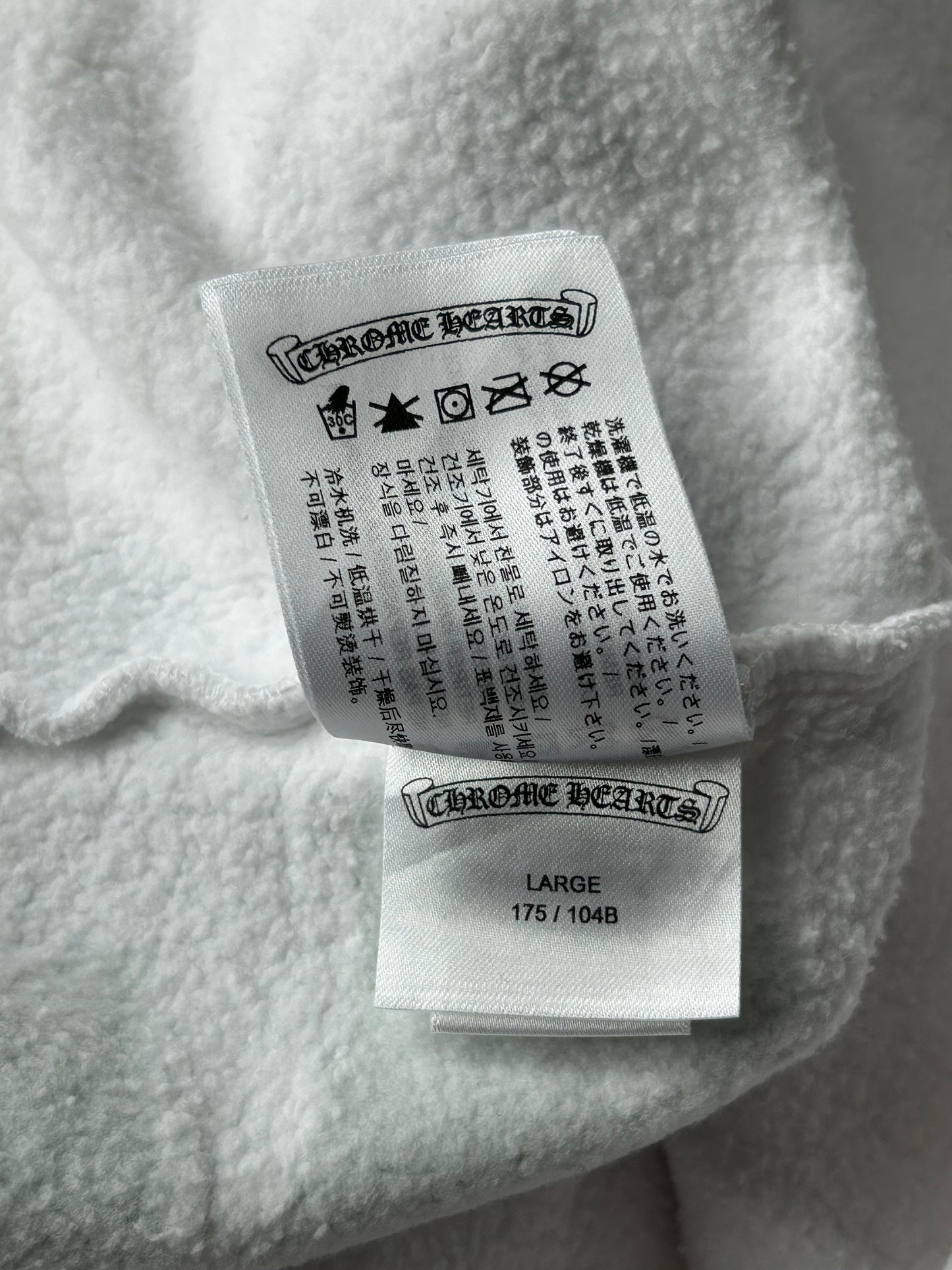 Chrome Hearts White & Multicolor Stencil Hoodie