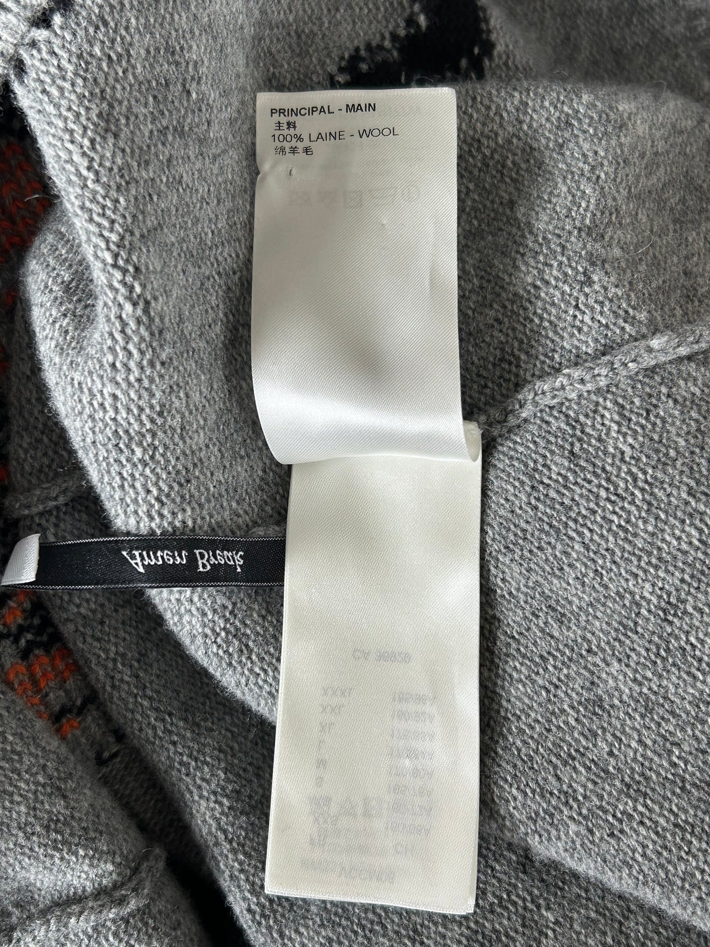 Louis Vuitton Grey Tiger Wool Knitted Sweater