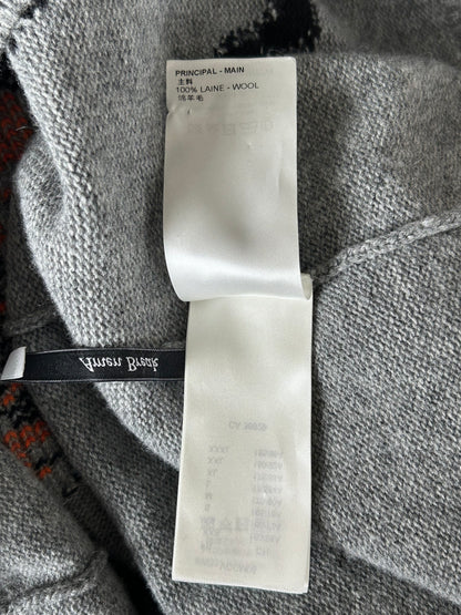 Louis Vuitton Grey Tiger Wool Knitted Sweater