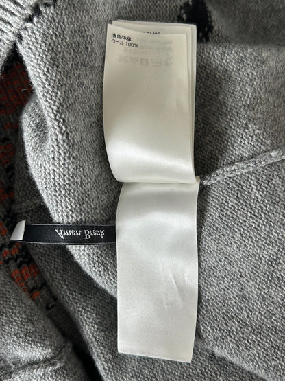 Louis Vuitton Grey Tiger Wool Knitted Sweater