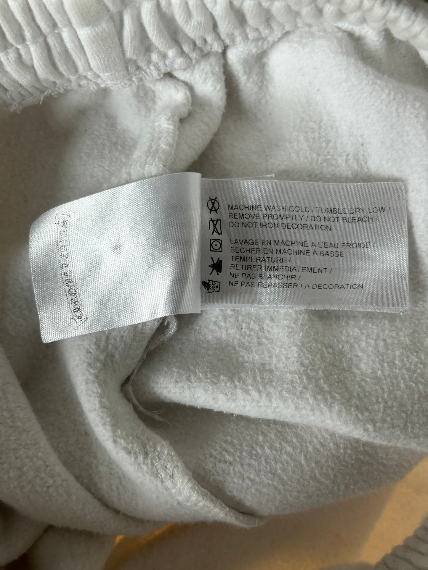 Chrome Hearts White & Grey Logo Sweatpants