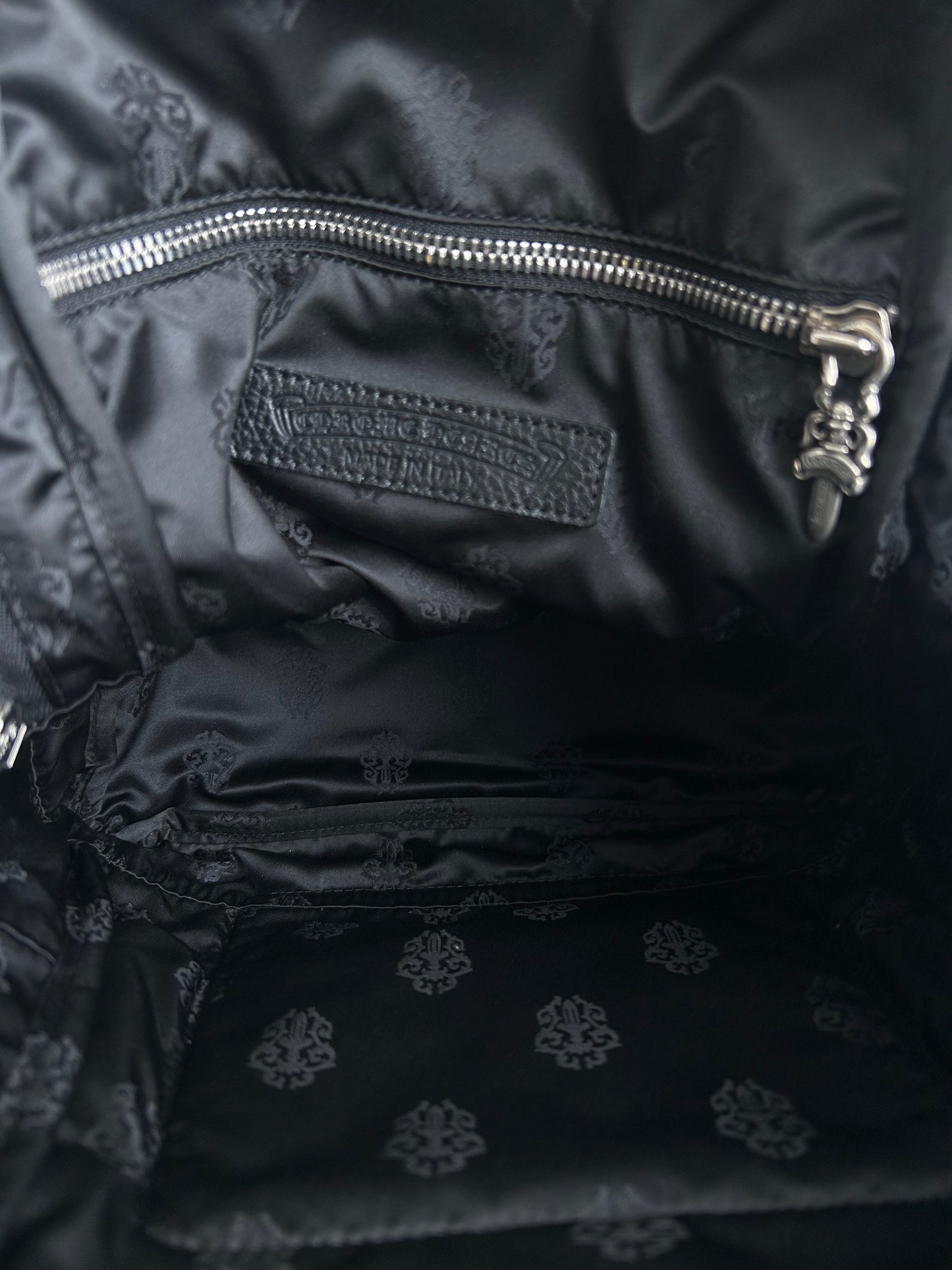 Chrome Hearts Black Stencil 7th Grade Nylon Mini Backpack