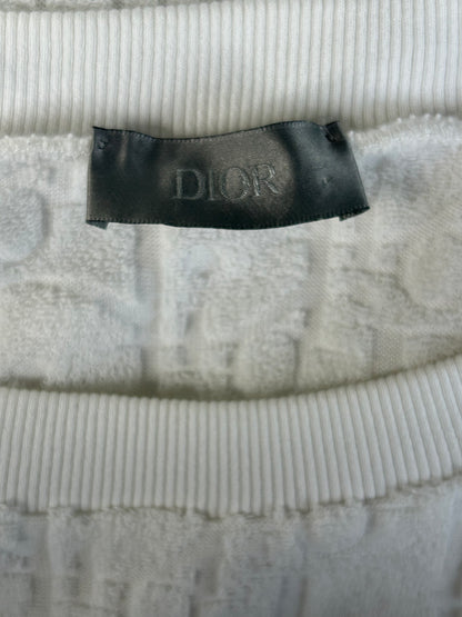 Dior White Oblique Towel T-Shirt