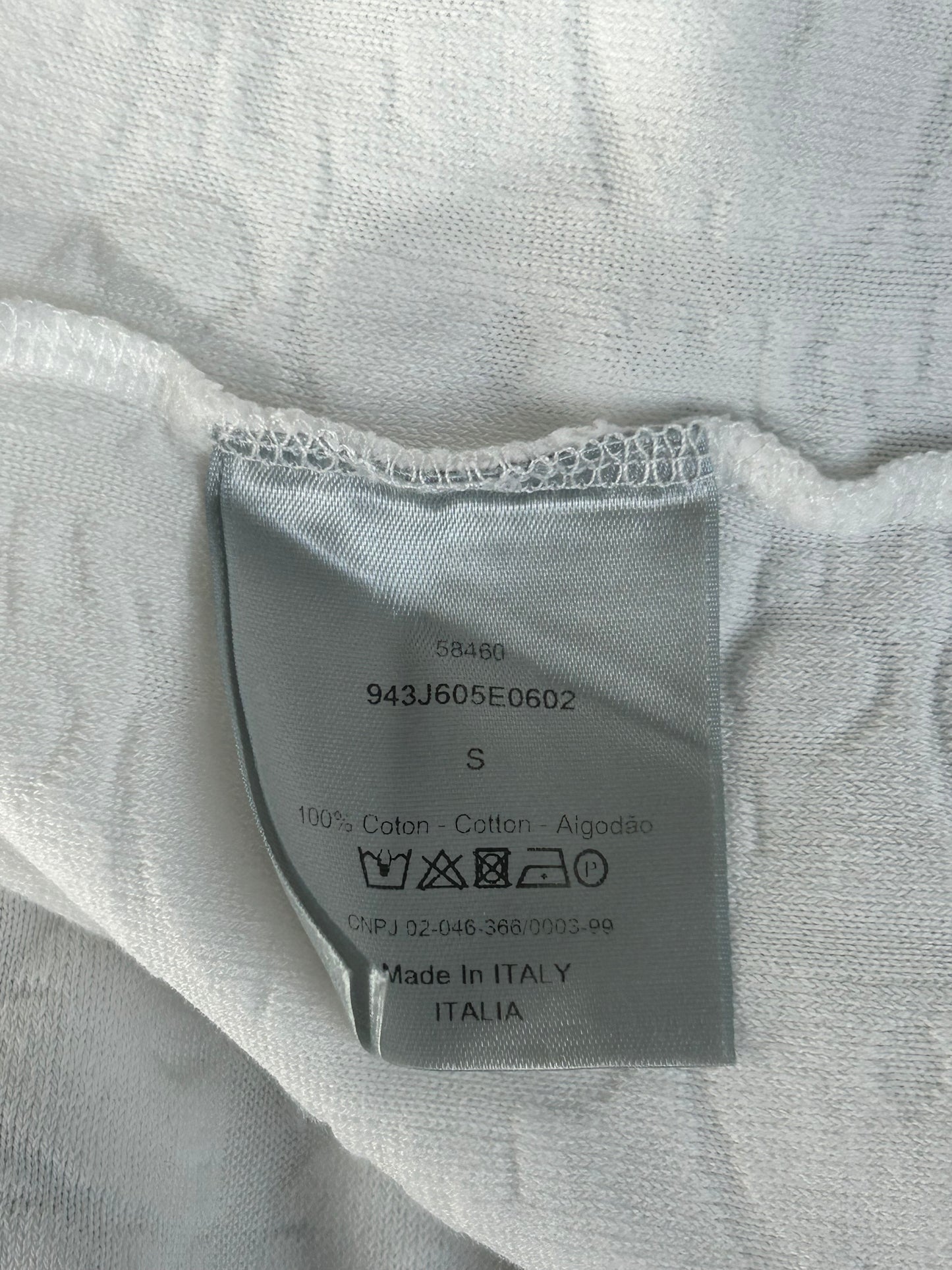 Dior White Oblique Towel T-Shirt