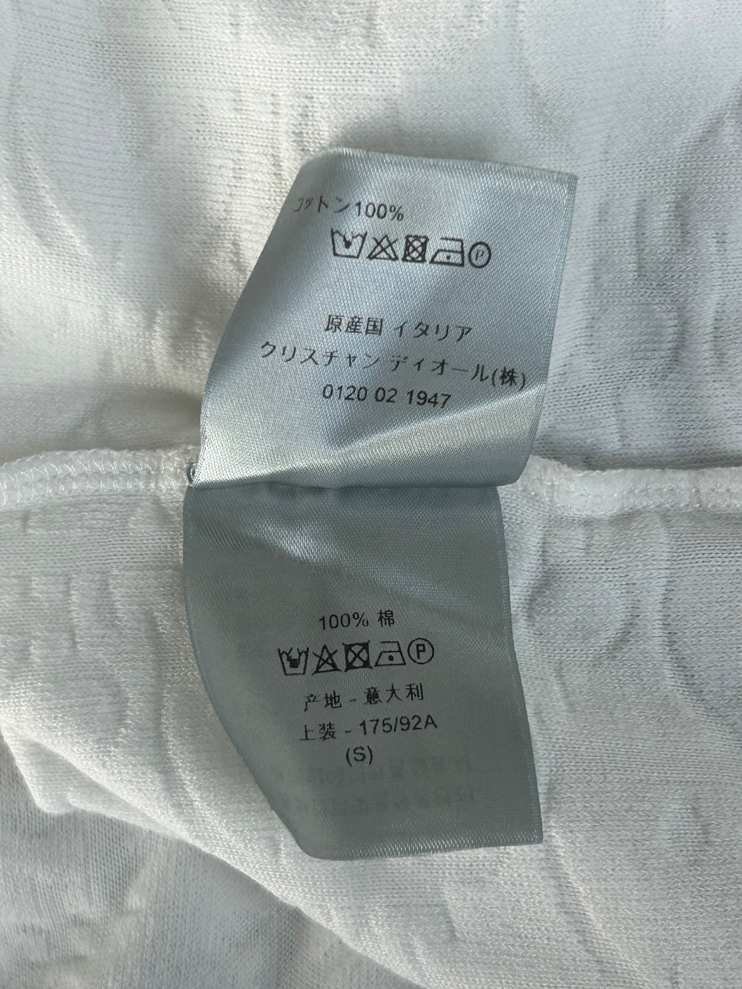 Dior White Oblique Towel T-Shirt