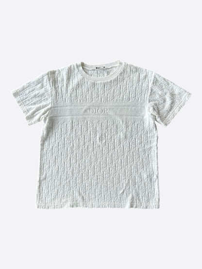 Dior White Oblique Towel T-Shirt