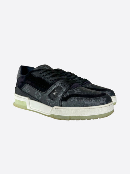 Louis Vuitton Black Monogram Eclipse Trainers