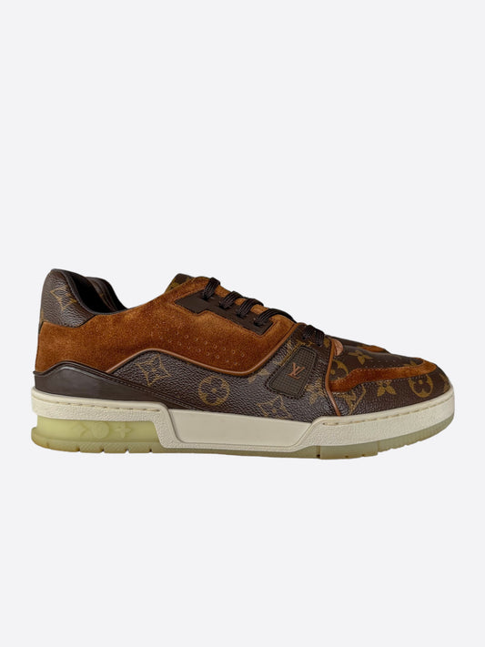 Louis Vuitton Brown Monogram Suede Trainers