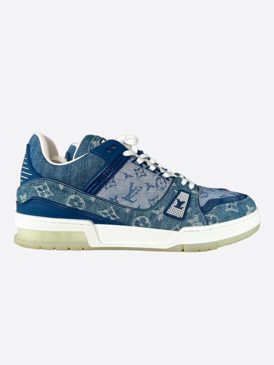 Louis Vuitton Blue Monogram Denim Trainers