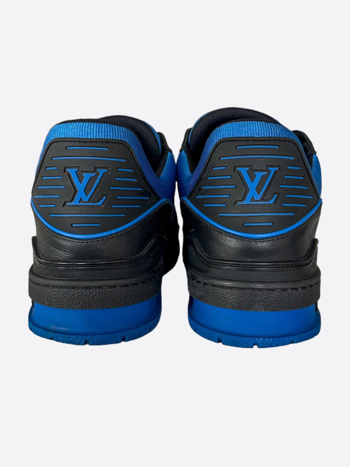 Louis Vuitton Black & Blue Monogram Trainers